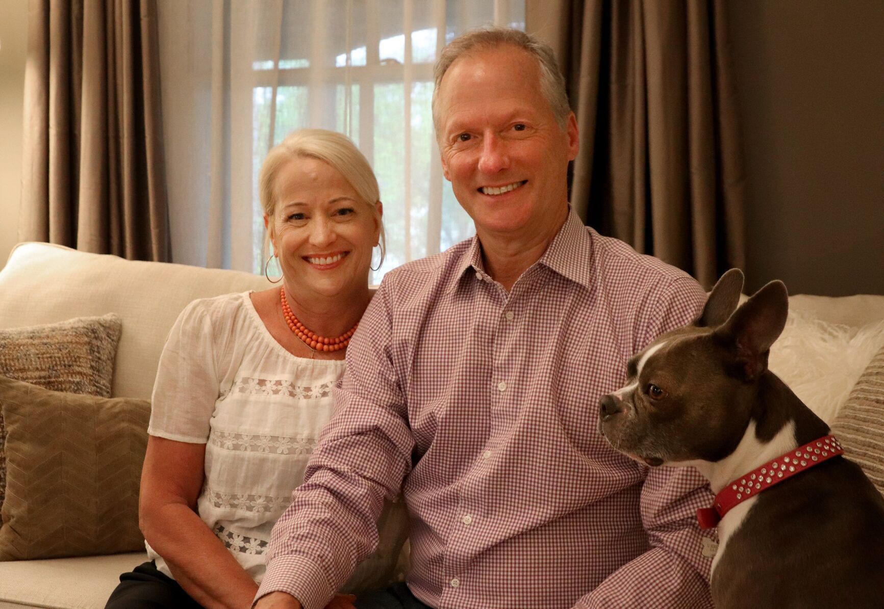 At home with Paula Roberts and Ed Merkel in Glendale